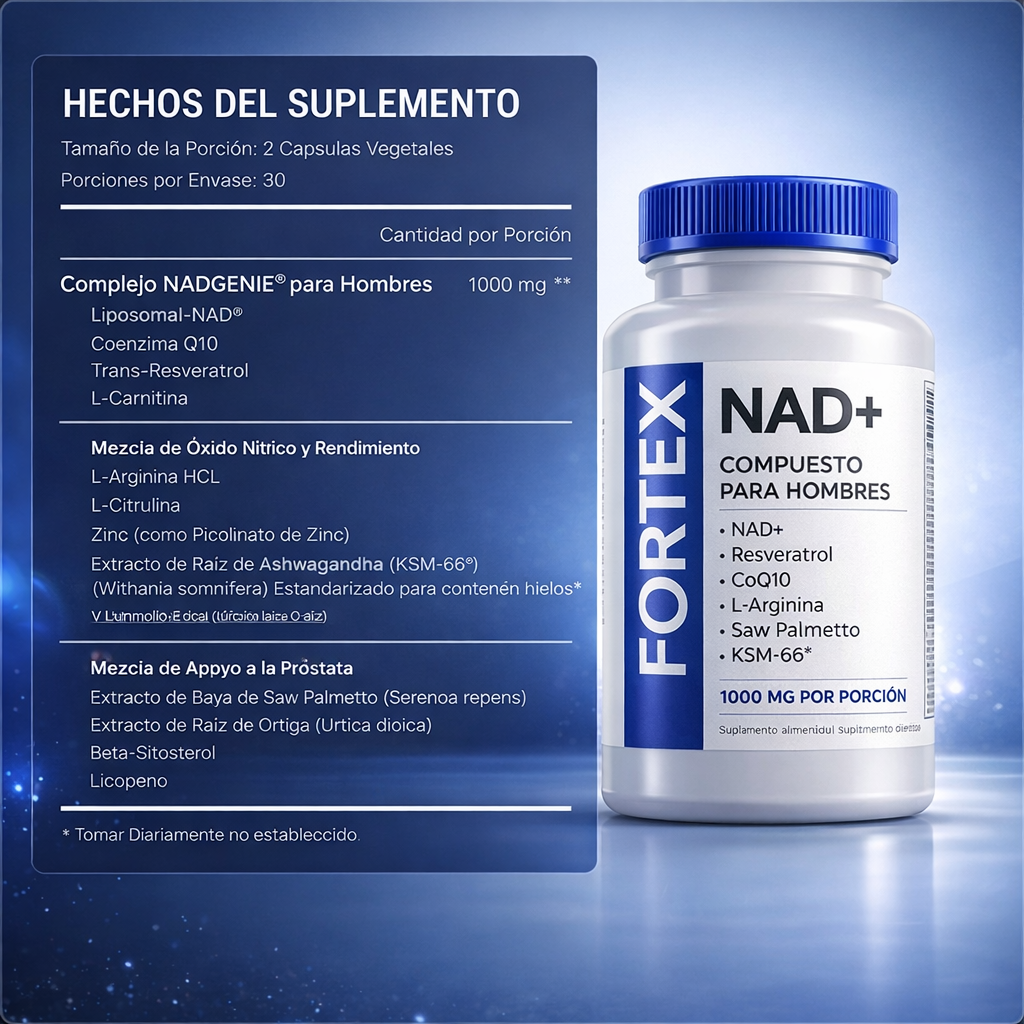 NAD+ l Capsulas Vitalidad Masculina +40